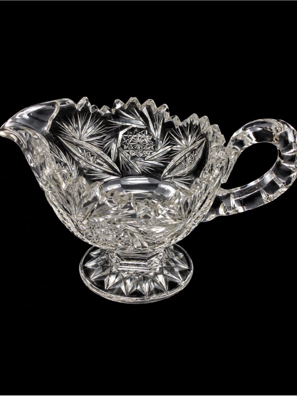 Imperial Glass Crystal Gravy Boat Creamer